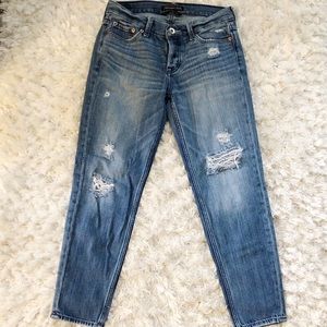 Abercrombie & Fitch Distressed Boyfriend Jeans